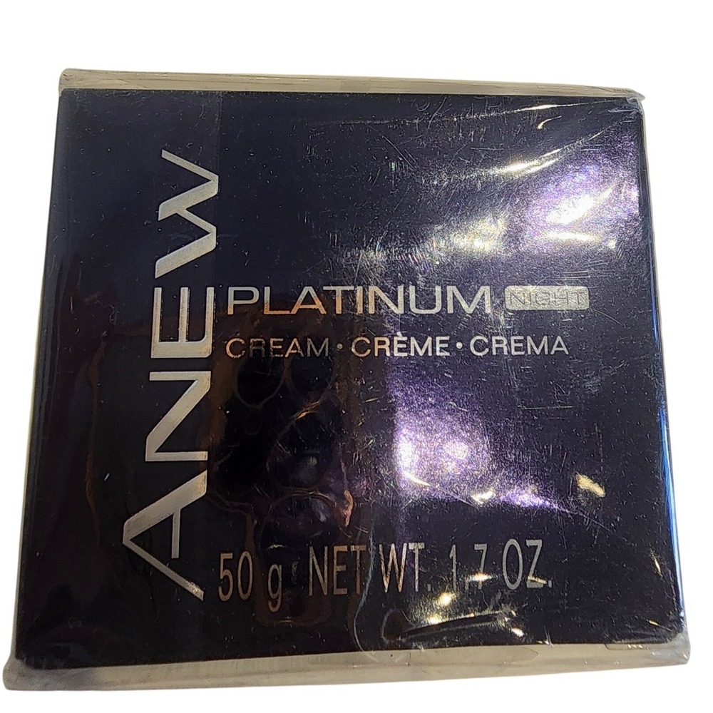 Avon ANEW Platinum‎ Night Cream Intense Hydration Youthful Glow 1.7 oz NEW